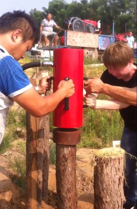 小型打桩机木桩植桩机防汛防洪公用