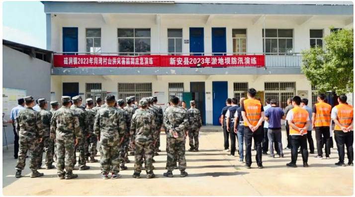 县水利局、磁涧镇结合展开山洪灾难避险应急练习训练