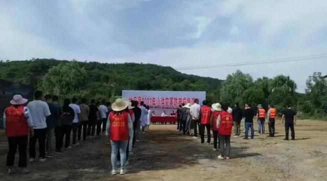扶风县构造展开山洪灾难进攻应急练习训练