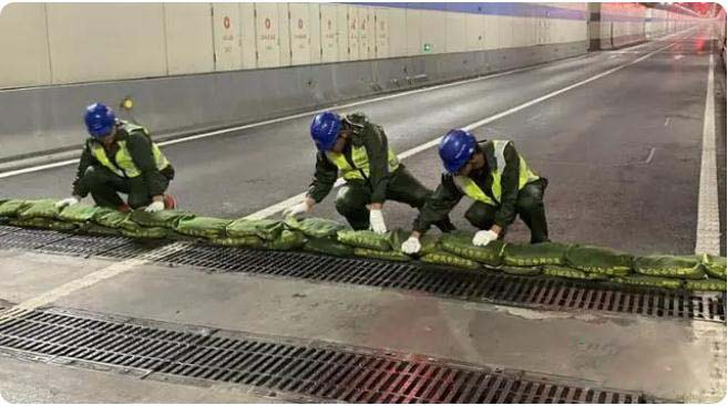 常德展开都会地道防汛应急练习练习