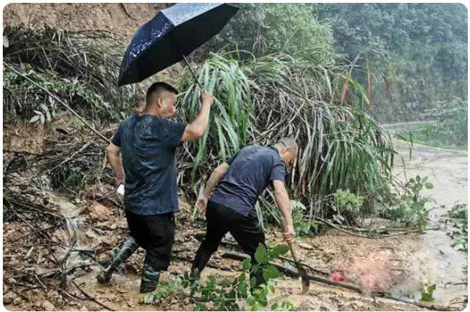 醴陵沩山镇|争做下层防汛“排头兵”