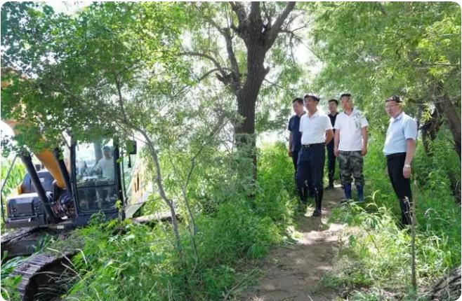 梨树县率领深切州里督导查抄防汛排涝任务